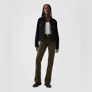 Gap Perfect Boot Moss Green Corduroy Pants
